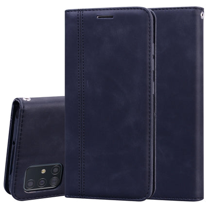 Frosted Business Magnetic Horizontal Flip PU Leather Case with Holder & Card Slot & Lanyard, For Samsung Galaxy A41, For Samsung Galaxy A50, For Samsung Galaxy A51, For Samsung Galaxy A70
