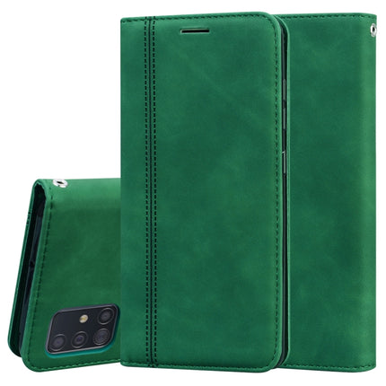 Frosted Business Magnetic Horizontal Flip PU Leather Case with Holder & Card Slot & Lanyard, For Samsung Galaxy A41, For Samsung Galaxy A50, For Samsung Galaxy A51, For Samsung Galaxy A70