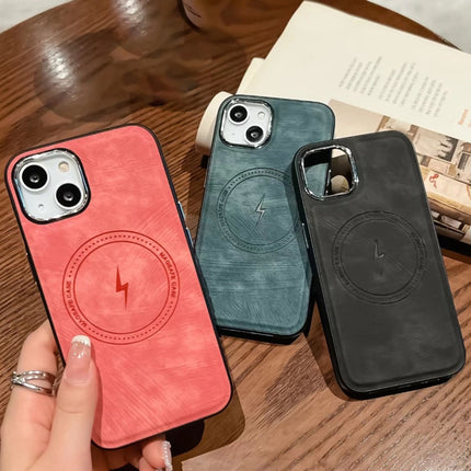 Side PU Hybrid TPU Magsafe Phone Case, For iPhone SE 2022 / 2020 / 8 / 7, For iPhone 13 Pro Max, For iPhone 13 Pro, For iPhone 13