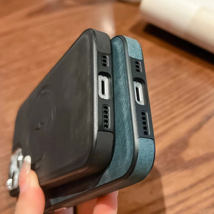 Side PU Hybrid TPU Magsafe Phone Case, For iPhone 15 Pro Max, For iPhone 15 Pro, For iPhone 15 Plus, For iPhone 15