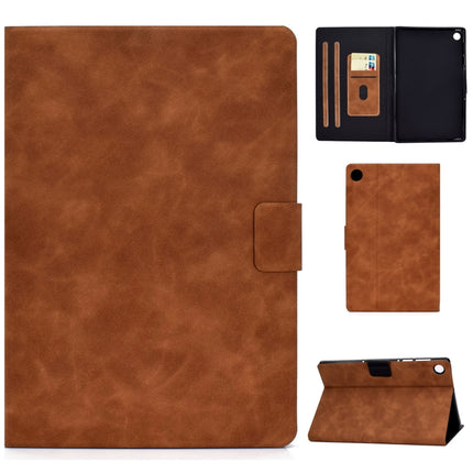 Cowhide Texture Horizontal Flip Leather Case with Holder & Card Slots & Sleep / Wake-up Function, For Huawei MatePad T8, For Huawei MediaPad T5, For Lenovo M10 Plus TB-X606F