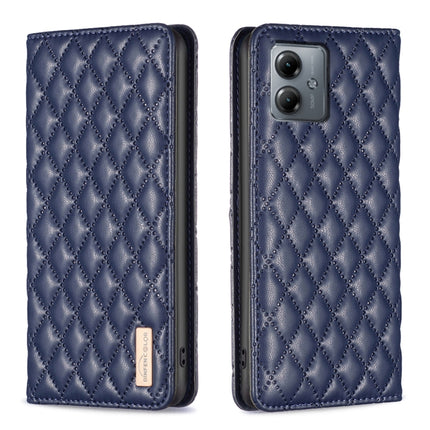 Diamond Lattice Magnetic Leather Flip Phone Case, For Motorola Moto G54 5G EU Edition, For Motorola Edge 40 Neo, For Motorola Moto G14 4G