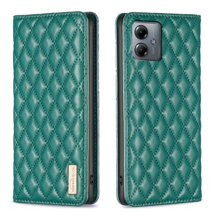 Diamond Lattice Magnetic Leather Flip Phone Case, For Motorola Moto G54 5G EU Edition, For Motorola Edge 40 Neo, For Motorola Moto G14 4G