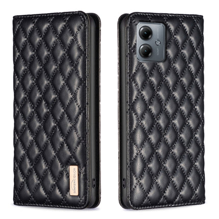 Diamond Lattice Magnetic Leather Flip Phone Case, For Motorola Moto G54 5G EU Edition, For Motorola Edge 40 Neo, For Motorola Moto G14 4G