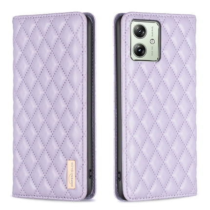 Diamond Lattice Magnetic Leather Flip Phone Case, For Motorola Moto G54 5G EU Edition, For Motorola Edge 40 Neo, For Motorola Moto G14 4G