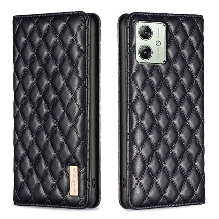 Diamond Lattice Magnetic Leather Flip Phone Case, For Motorola Moto G54 5G EU Edition, For Motorola Edge 40 Neo, For Motorola Moto G14 4G
