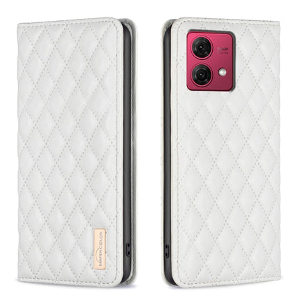 Diamond Lattice Magnetic Leather Flip Phone Case, For Motorola Moto G85, For Motorola Edge 50 Pro 5G, For Motorola Moto G24, For Motorola Moto G84