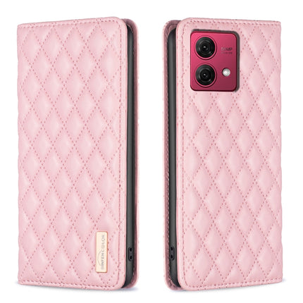 Diamond Lattice Magnetic Leather Flip Phone Case, For Motorola Moto G85, For Motorola Edge 50 Pro 5G, For Motorola Moto G24, For Motorola Moto G84