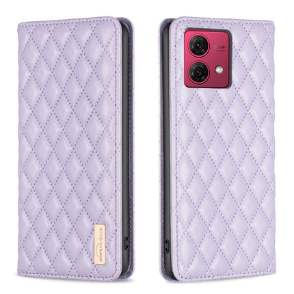 Diamond Lattice Magnetic Leather Flip Phone Case, For Motorola Moto G85, For Motorola Edge 50 Pro 5G, For Motorola Moto G24, For Motorola Moto G84
