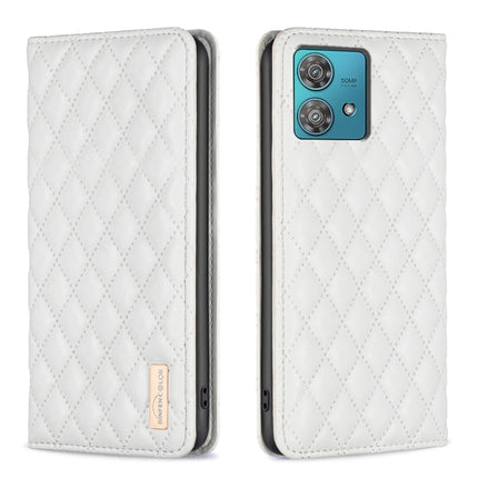 Diamond Lattice Magnetic Leather Flip Phone Case, For Motorola Moto G54 5G EU Edition, For Motorola Edge 40 Neo, For Motorola Moto G14 4G