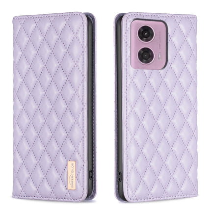 Diamond Lattice Magnetic Leather Flip Phone Case, For Motorola Moto G85, For Motorola Edge 50 Pro 5G, For Motorola Moto G24, For Motorola Moto G84