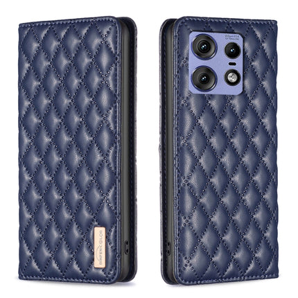 Diamond Lattice Magnetic Leather Flip Phone Case, For Motorola Moto G85, For Motorola Edge 50 Pro 5G, For Motorola Moto G24, For Motorola Moto G84