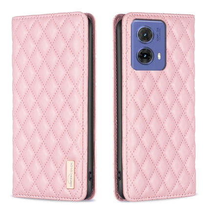 Diamond Lattice Magnetic Leather Flip Phone Case, For Motorola Moto G85, For Motorola Edge 50 Pro 5G, For Motorola Moto G24, For Motorola Moto G84