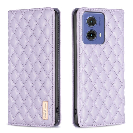 Diamond Lattice Magnetic Leather Flip Phone Case, For Motorola Moto G85, For Motorola Edge 50 Pro 5G, For Motorola Moto G24, For Motorola Moto G84