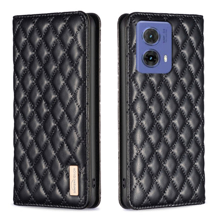 Diamond Lattice Magnetic Leather Flip Phone Case, For Motorola Moto G85, For Motorola Edge 50 Pro 5G, For Motorola Moto G24, For Motorola Moto G84