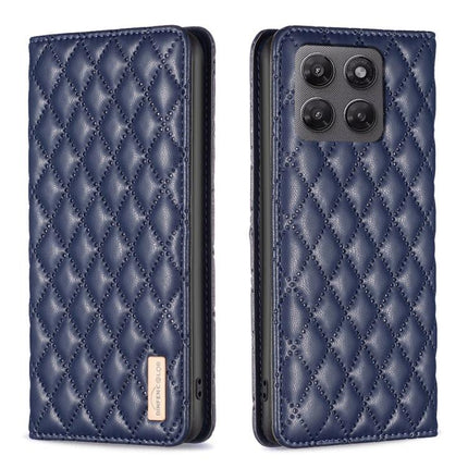 Diamond Lattice Magnetic Leather Flip Phone Case, For Motorola Moto G37/G37 Power 5G, For Motorola Moto G35, For Motorola Moto G55, For Motorola Moto G34 5G / G45 5G