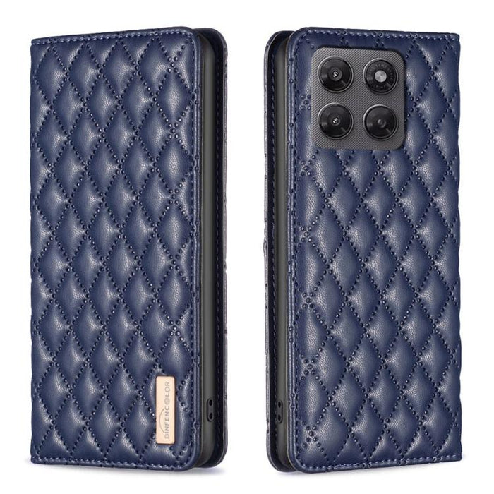 Diamond Lattice Magnetic Leather Flip Phone Case, For Motorola Moto G37/G37 Power 5G, For Motorola Moto G35, For Motorola Moto G55, For Motorola Moto G34 5G / G45 5G