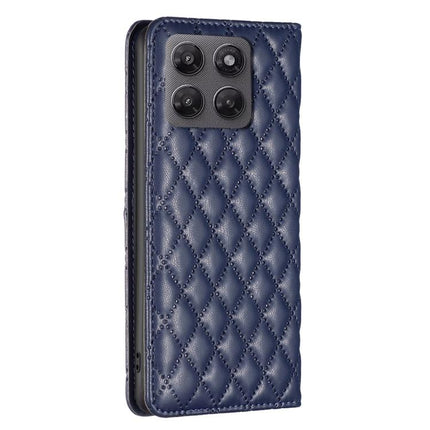 Diamond Lattice Magnetic Leather Flip Phone Case, For Motorola Moto G37/G37 Power 5G, For Motorola Moto G35, For Motorola Moto G55, For Motorola Moto G34 5G / G45 5G
