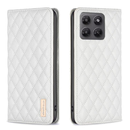 Diamond Lattice Magnetic Leather Flip Phone Case, For Motorola Moto G37/G37 Power 5G, For Motorola Moto G35, For Motorola Moto G55, For Motorola Moto G34 5G / G45 5G