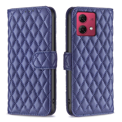 Diamond Lattice Wallet Flip Leather Phone Case, For Motorola Moto G24 / E14 / G04, For Motorola Moto G Play 2024, For Motorola Moto G Power 5G 2024, For Motorola Moto G84