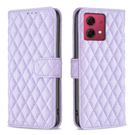 Diamond Lattice Wallet Flip Leather Phone Case, For Motorola Moto G24 / E14 / G04, For Motorola Moto G Play 2024, For Motorola Moto G Power 5G 2024, For Motorola Moto G84