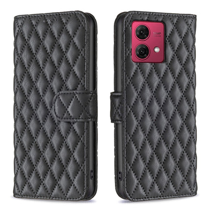 Diamond Lattice Wallet Flip Leather Phone Case, For Motorola Moto G24 / E14 / G04, For Motorola Moto G Play 2024, For Motorola Moto G Power 5G 2024, For Motorola Moto G84