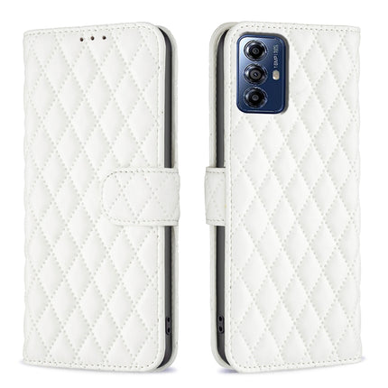 Diamond Lattice Wallet Flip Leather Phone Case, For Motorola Moto G24 / E14 / G04, For Motorola Moto G Play 2024, For Motorola Moto G Power 5G 2024, For Motorola Moto G84