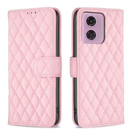 Diamond Lattice Wallet Flip Leather Phone Case, For Motorola Moto G37/G37 Power 5G, For Motorola Moto G35, For Motorola Moto G55, For Motorola Moto G34 5G / G45 5G