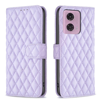 Diamond Lattice Wallet Flip Leather Phone Case, For Motorola Moto G24 / E14 / G04, For Motorola Moto G Play 2024, For Motorola Moto G Power 5G 2024, For Motorola Moto G84