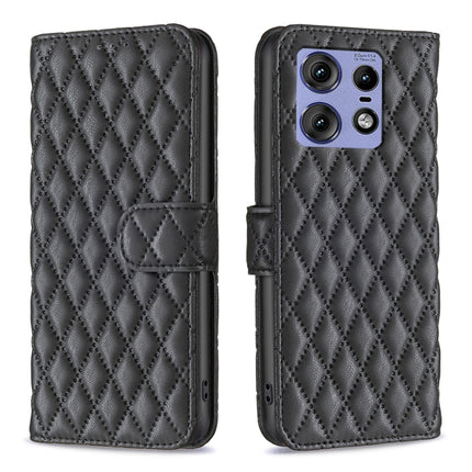 Diamond Lattice Wallet Flip Leather Phone Case, For Motorola Moto G85, For Motorola Edge 50 Ultra, For Motorola Edge 50 Pro 5G, For Motorola Edge 50 Fusion