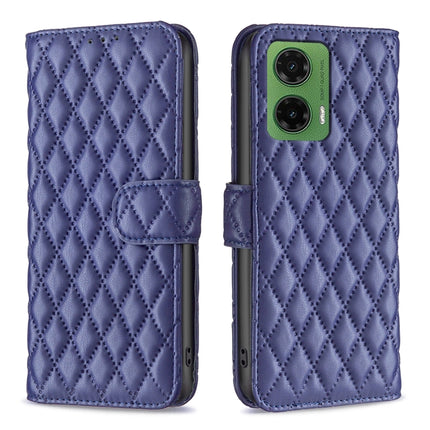 Diamond Lattice Wallet Flip Leather Phone Case, For Motorola Moto G37/G37 Power 5G, For Motorola Moto G35, For Motorola Moto G55, For Motorola Moto G34 5G / G45 5G