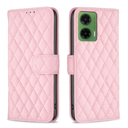 Diamond Lattice Wallet Flip Leather Phone Case, For Motorola Moto G37/G37 Power 5G, For Motorola Moto G35, For Motorola Moto G55, For Motorola Moto G34 5G / G45 5G