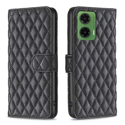 Diamond Lattice Wallet Flip Leather Phone Case, For Motorola Moto G37/G37 Power 5G, For Motorola Moto G35, For Motorola Moto G55, For Motorola Moto G34 5G / G45 5G