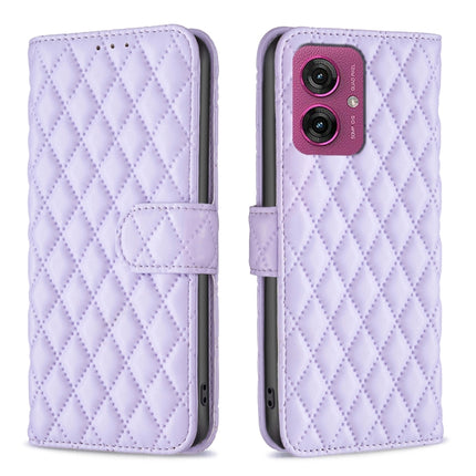 Diamond Lattice Wallet Flip Leather Phone Case, For Motorola Moto G37/G37 Power 5G, For Motorola Moto G35, For Motorola Moto G55, For Motorola Moto G34 5G / G45 5G