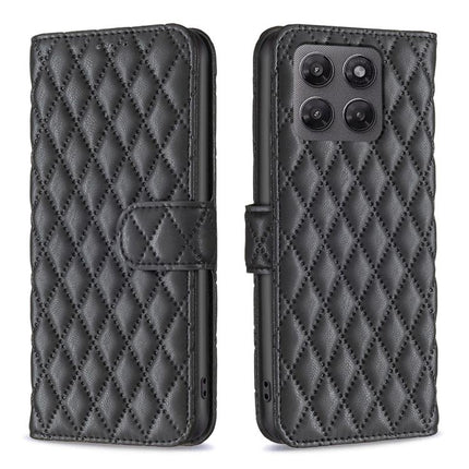 Diamond Lattice Wallet Flip Leather Phone Case, For Motorola Moto G37/G37 Power 5G, For Motorola Moto G35, For Motorola Moto G55, For Motorola Moto G34 5G / G45 5G