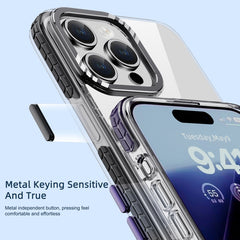 iPAKY MT Series Transparent PC+TPU Phone Case, For iPhone 15
