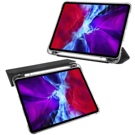 3-fach faltbares horizontales Flip-PU-Leder + stoßfestes TPU-Gehäuse mit Halter und Stiftschlitz, für iPad Pro 11 (2020) / iPad Pro 11 (2018), für iPad Air 13 2024 / iPad Pro 12.9 (2020) / iPad Pro 12.9 (2018), für iPad 10.2 2021/2020/2019