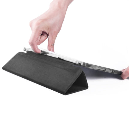 3-fach faltbares horizontales Flip-PU-Leder + stoßfestes TPU-Gehäuse mit Halter und Stiftschlitz, für iPad Pro 11 (2020) / iPad Pro 11 (2018), für iPad Air 13 2024 / iPad Pro 12.9 (2020) / iPad Pro 12.9 (2018), für iPad 10.2 2021/2020/2019