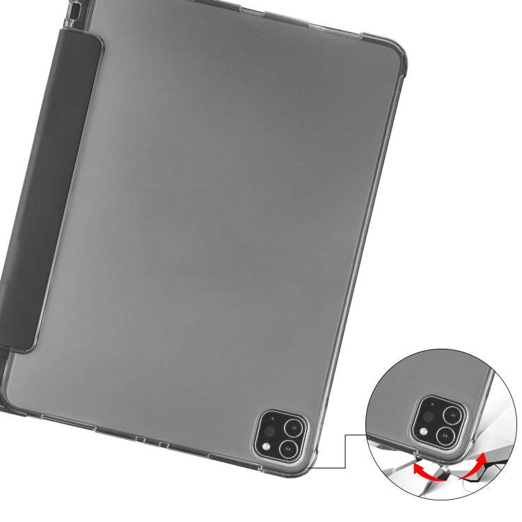 3-folding Horizontal Flip PU Leather + Shockproof TPU Case with Holder & Pen Slot, For iPad Pro 11 (2020) / iPad Pro 11(2018), For iPad Air 13 2025 / 2024 / iPad Pro 12.9 (2020) / iPad Pro 12.9(2018), For iPad 10.2 2021 / 2020 / 2019�������������������...