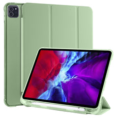 3-folding Horizontal Flip PU Leather + Shockproof TPU Case with Holder & Pen Slot, For iPad Pro 11 (2020) / iPad Pro 11(2018), For iPad Air 13 2024 / iPad Pro 12.9 (2020) / iPad Pro 12.9(2018), For iPad 10.2 2021 / 2020 / 2019