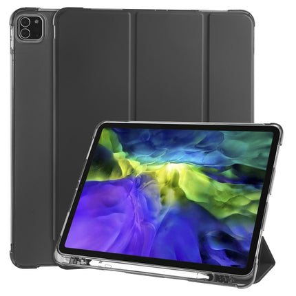 3-fach faltbares horizontales Flip-PU-Leder + stoßfestes TPU-Gehäuse mit Halter und Stiftschlitz, für iPad Pro 11 (2020) / iPad Pro 11 (2018), für iPad Air 13 2024 / iPad Pro 12.9 (2020) / iPad Pro 12.9 (2018), für iPad 10.2 2021/2020/2019