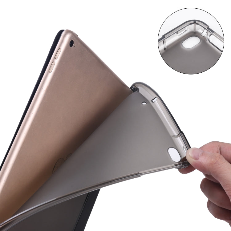 3-folding Horizontal Flip PU Leather + Shockproof TPU Case with Holder & Pen Slot, For iPad Air / Air 2 / 9.7 (2017) & (2018), For iPad Mini 5 / Mini 4