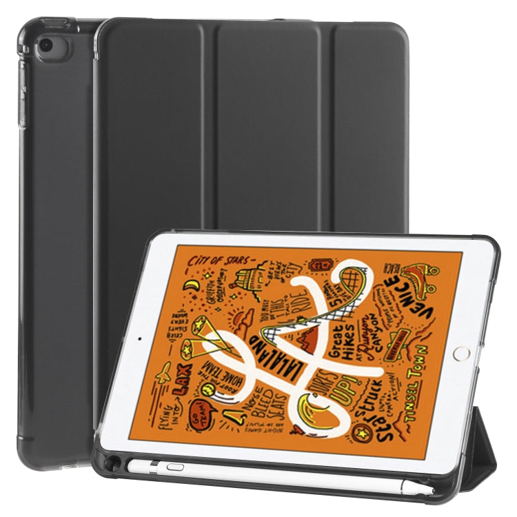 3-folding Horizontal Flip PU Leather + Shockproof TPU Case with Holder & Pen Slot, For iPad Mini 5 / Mini 4