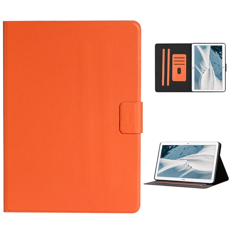 Einfarbige horizontale Flip-Lederhülle mit Kartenfächern und Halter sowie Schlaf-/Weckfunktion, für Huawei MediaPad T3, für Huawei MediaPad T5, für Huawei MediaPad T8, für Lenovo Tab M10, für Lenovo Tab M10 Plus, für Samsung Galaxy Tab S6 Lite (P610/615)