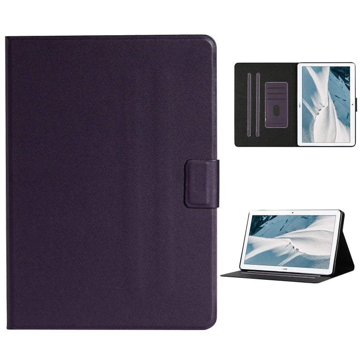 Einfarbige horizontale Flip-Lederhülle mit Kartenfächern und Halter sowie Schlaf-/Weckfunktion, für Huawei MediaPad T3, für Huawei MediaPad T5, für Huawei MediaPad T8, für Lenovo Tab M10, für Lenovo Tab M10 Plus, für Samsung Galaxy Tab S6 Lite (P610/615)