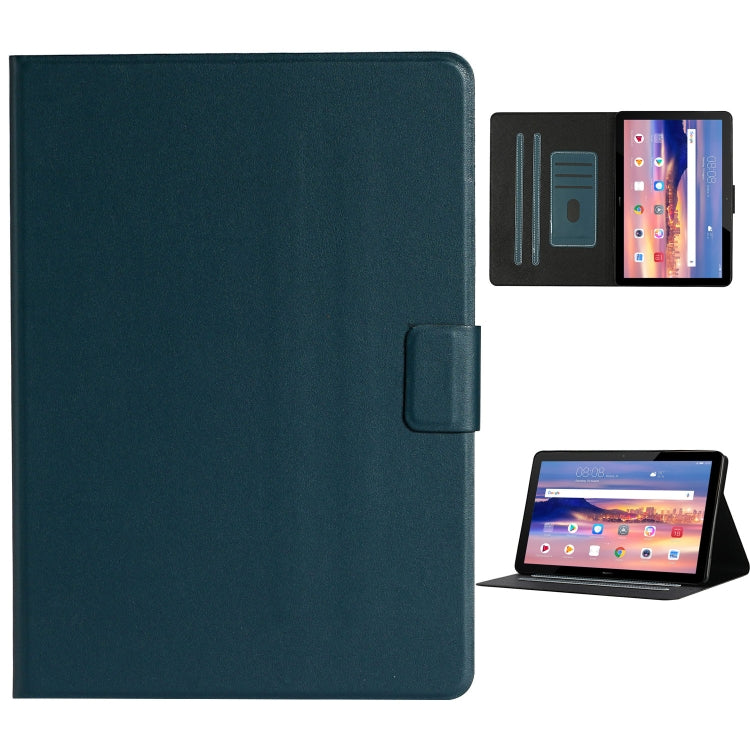 Einfarbige horizontale Flip-Lederhülle mit Kartenfächern und Halter sowie Schlaf-/Weckfunktion, für Huawei MediaPad T3, für Huawei MediaPad T5, für Huawei MediaPad T8, für Lenovo Tab M10, für Lenovo Tab M10 Plus, für Samsung Galaxy Tab S6 Lite (P610/615)
