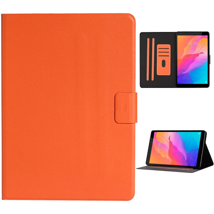 Einfarbige horizontale Flip-Lederhülle mit Kartenfächern und Halter sowie Schlaf-/Weckfunktion, für Huawei MediaPad T3, für Huawei MediaPad T5, für Huawei MediaPad T8, für Lenovo Tab M10, für Lenovo Tab M10 Plus, für Samsung Galaxy Tab S6 Lite (P610/615)