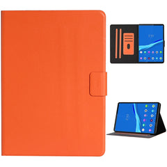 Solid Color Horizontal Flip Leather Case with Card Slots & Holder & Sleep / Wake-up Function, For Huawei MediaPad T3, For Huawei MediaPad T5, For Huawei MediaPad T8, For Lenovo Tab M10, For Lenovo Tab M10 Plus, For Samsung Galaxy Tab S6 Lite (P610/615)