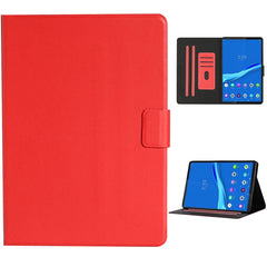 Solid Color Horizontal Flip Leather Case with Card Slots & Holder & Sleep / Wake-up Function, For Huawei MediaPad T3, For Huawei MediaPad T5, For Huawei MediaPad T8, For Lenovo Tab M10, For Lenovo Tab M10 Plus, For Samsung Galaxy Tab S6 Lite (P610/615)