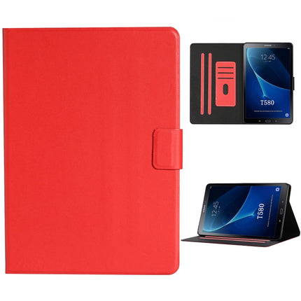 Solid Color Horizontal Flip Leather Case with Card Slots & Holder & Sleep / Wake-up Function, For Samsung Galaxy Tab A 10.1  2019 T510/T515, For Samsung Galaxy Tab A 9.7 T550/T555C, For Samsung Galaxy Tab A 10.1 T580/T585 (2016)                        ...